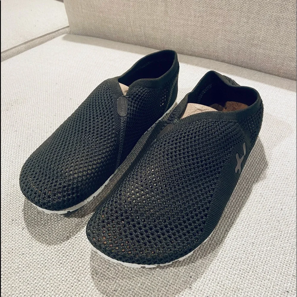 NEW! Otz Shoes Knit Espadrilles in Dark Olive - Cork Insoles